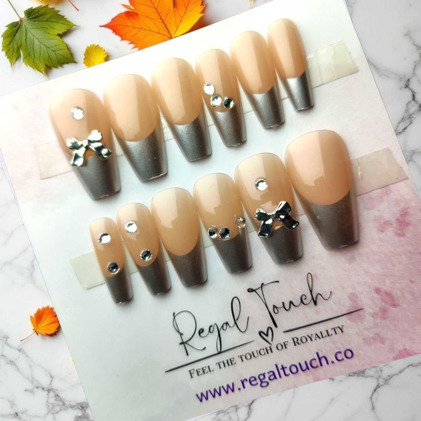 Silver Charm Nails