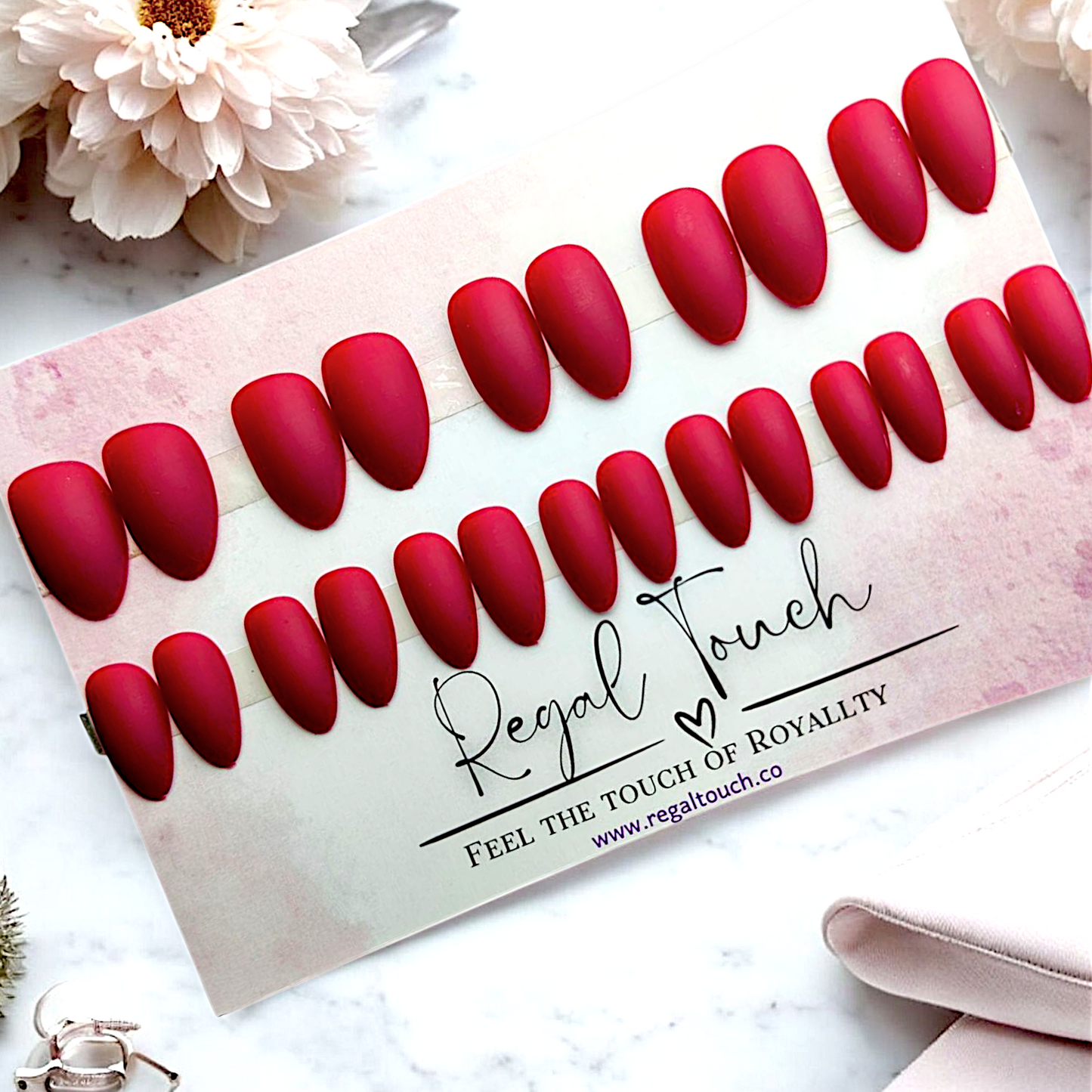 Ruby Glow Nails