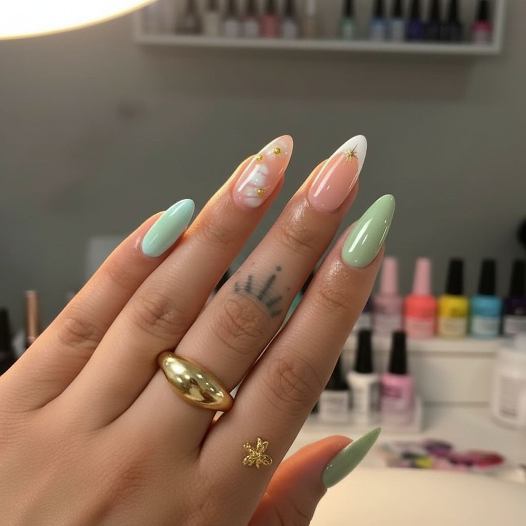 Spring Meadow Nails