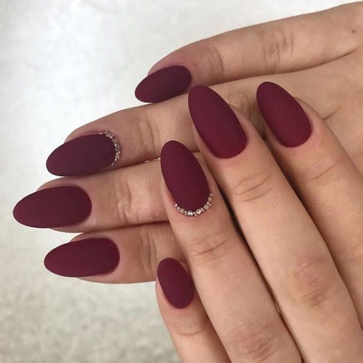 Crimson Elegance Nails