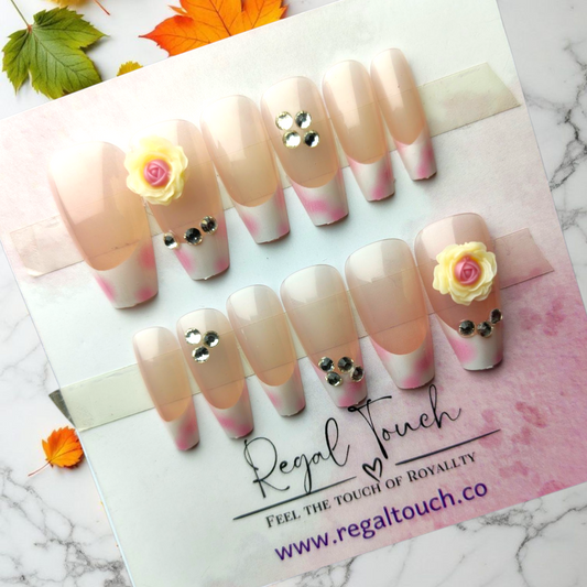 Rosy Whisper Nails