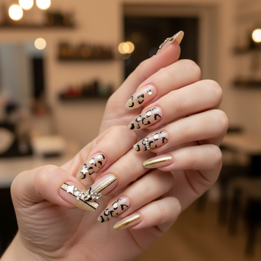 Golden Prowl Nails