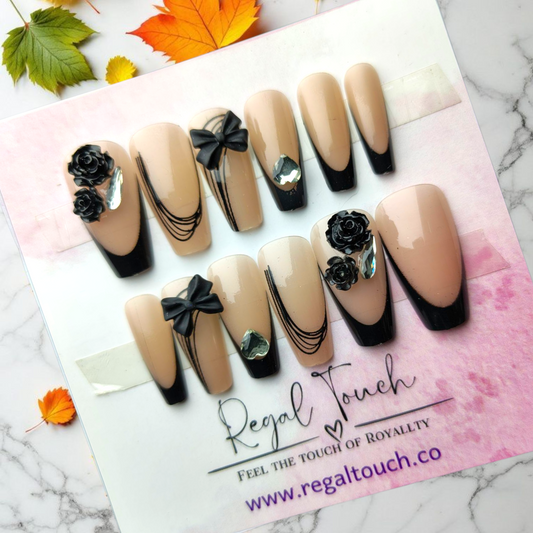Noir Bloom Nails
