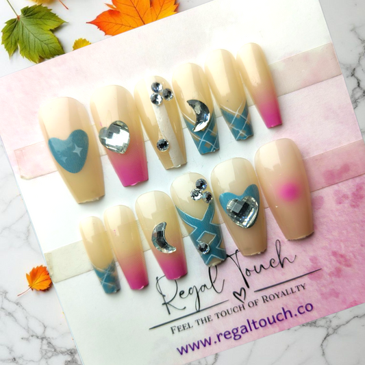Moonlit Hearts Nails