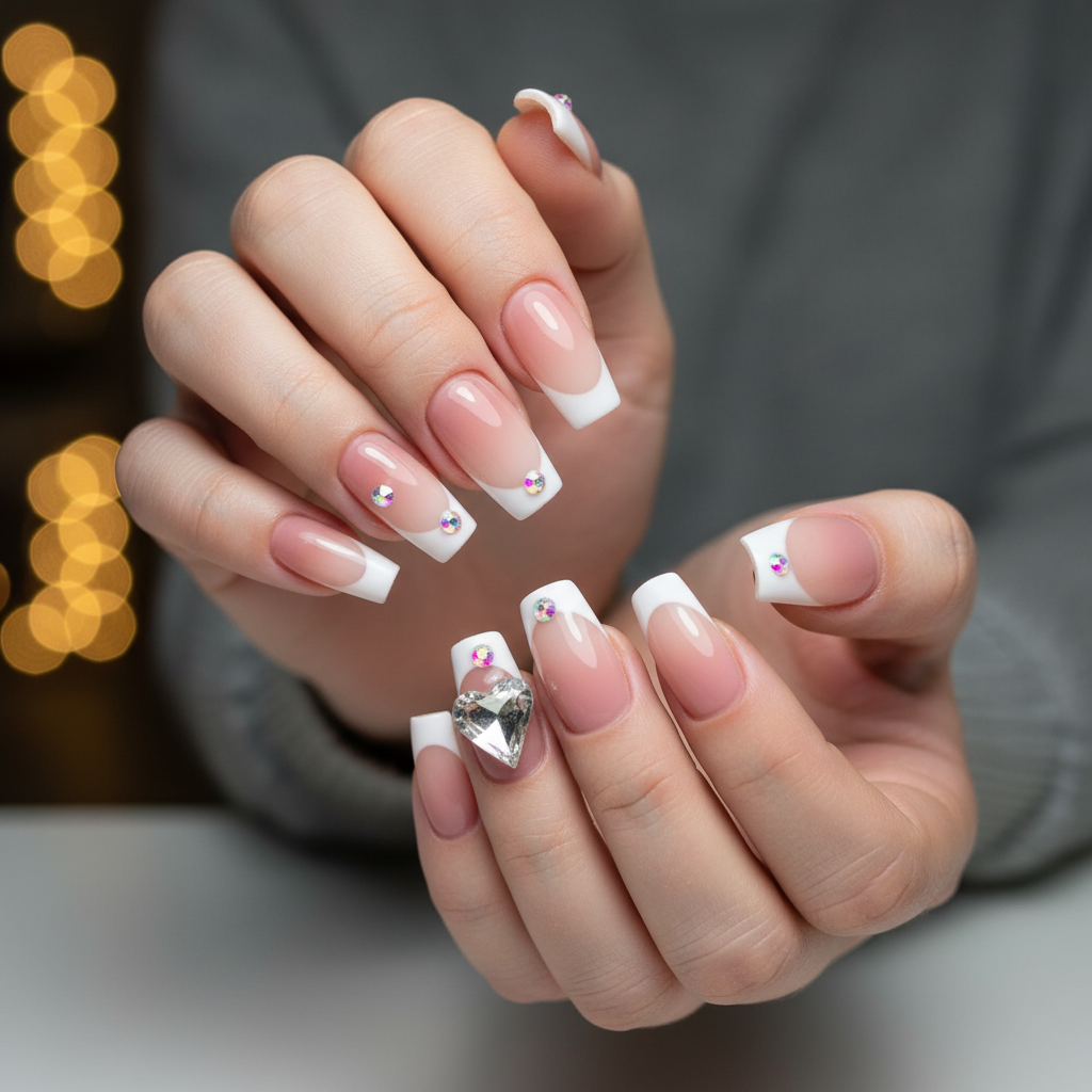 Sweetheart Glow Nails