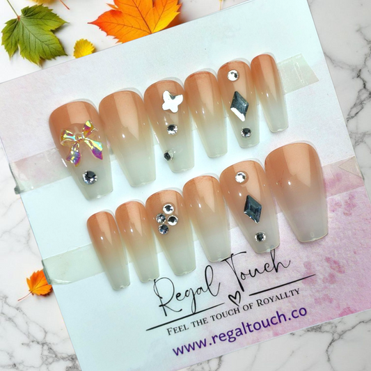 Crystal Bow Nails
