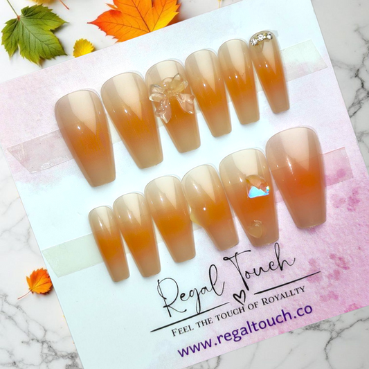 Peach Bloom Nails