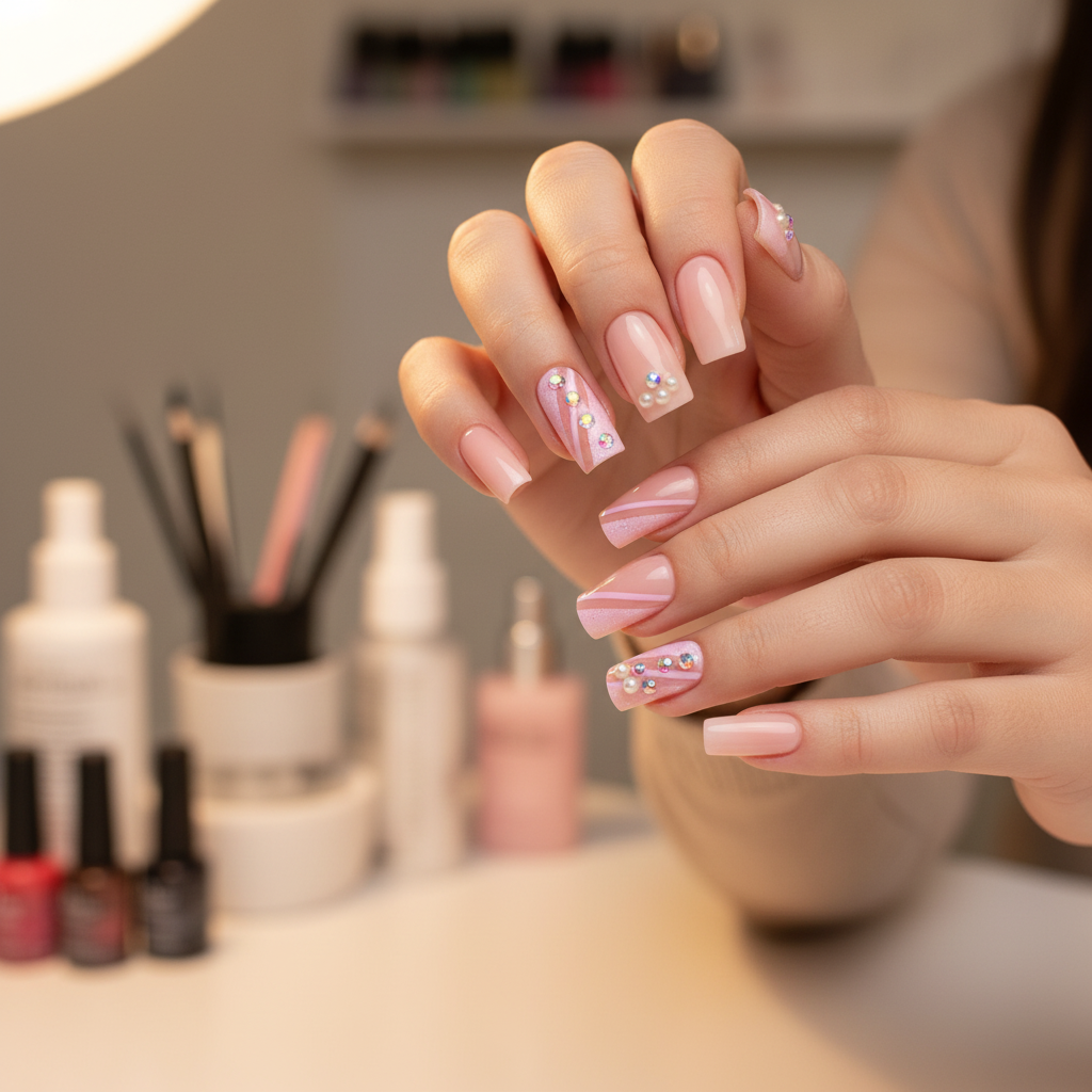 Chic Pink Nails
