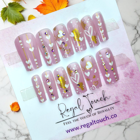Sweetheart Glow Nails