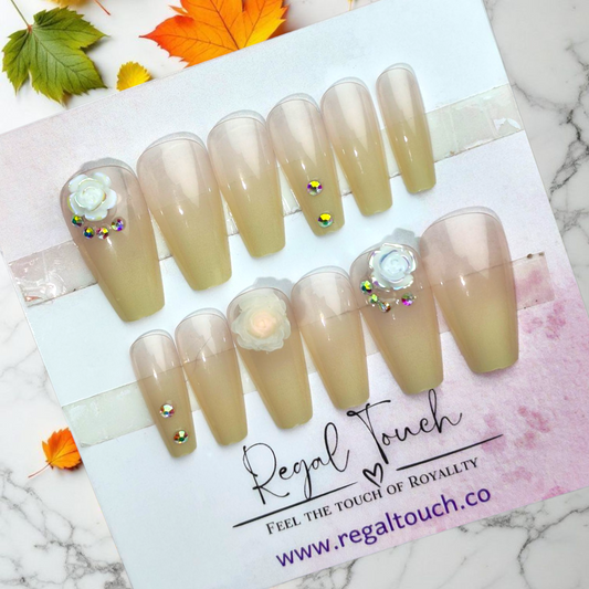Ivory Bloom Nails