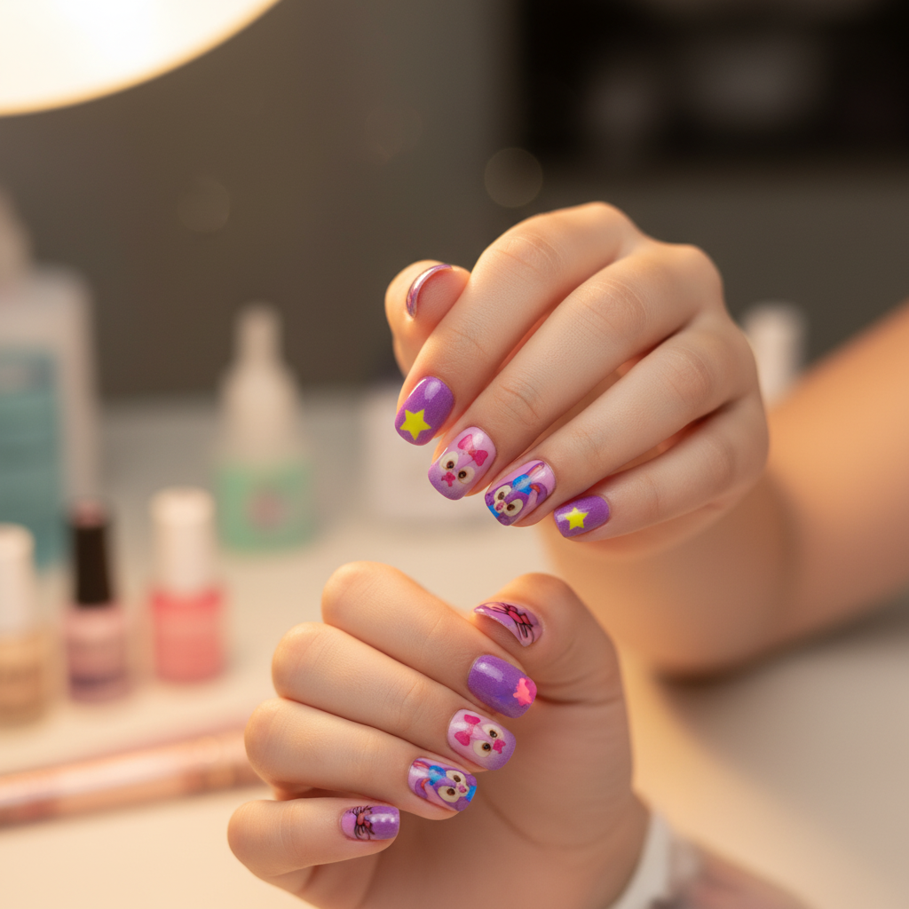 Bunny Starlight Nails