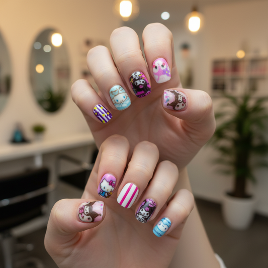 Starry Character Nails