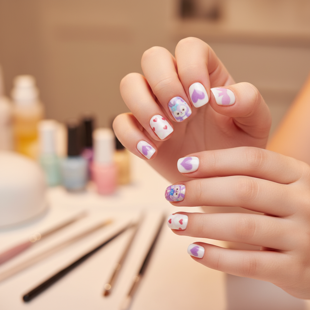 Lovely Bunny Nails