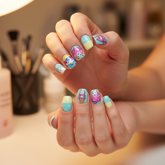 Sprinkle Star Nails