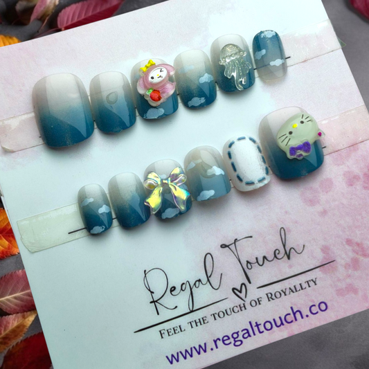 Cloudy Sky Nails
