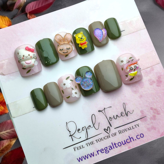 Forest Friends Nails