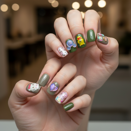 Forest Friends Nails