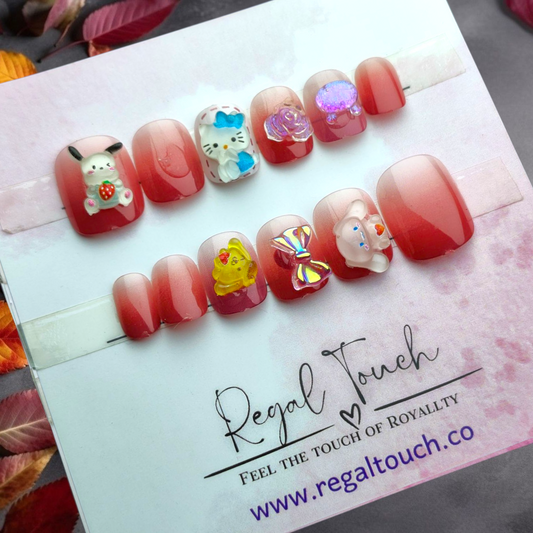 Rosy Glow Nails