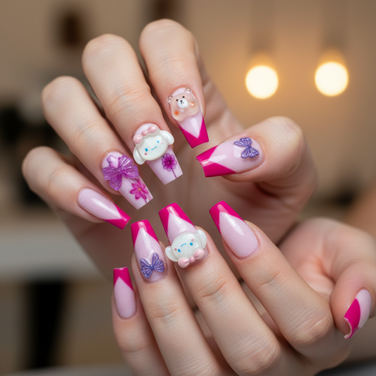 Floral Fancy Nails