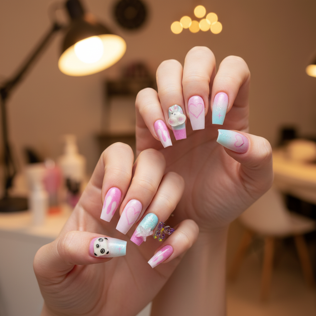 Sweet Gradient Nails