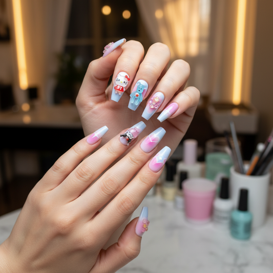 Pastel Kawaii Nails