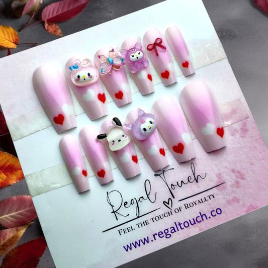 Cute Heart Nails