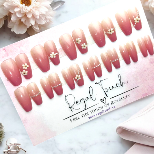 Blushing Petals Nails