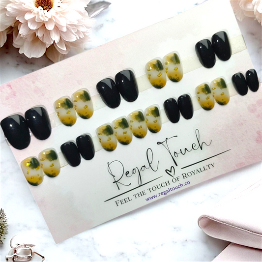 Onyx Gold Nails