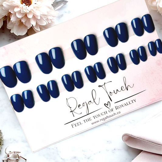 Navy Elegance Nails