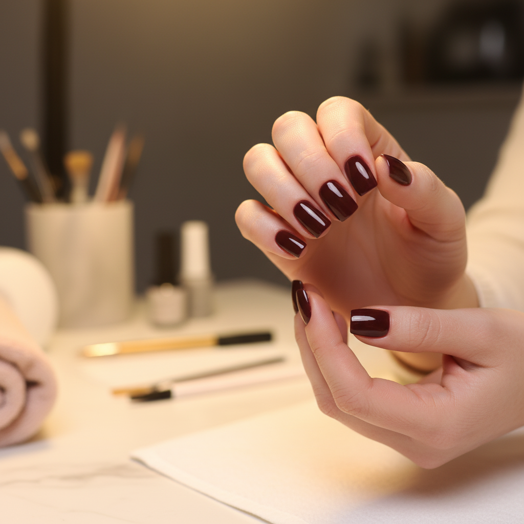 Mocha Depth Nails