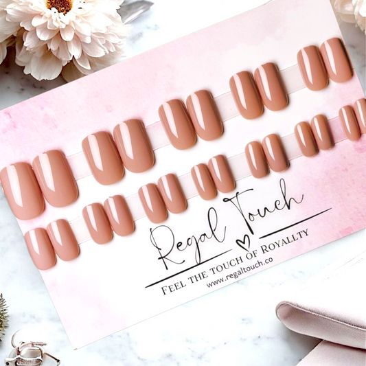 Caramel Gleam Nails