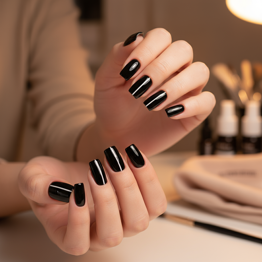 Ebony Shine Nails