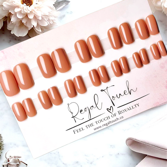 Toffee Glow Nails