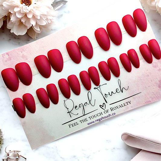 Ruby Glow Nails