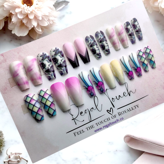 Marble Elegance Nails