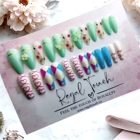 Playful Hearts Nails