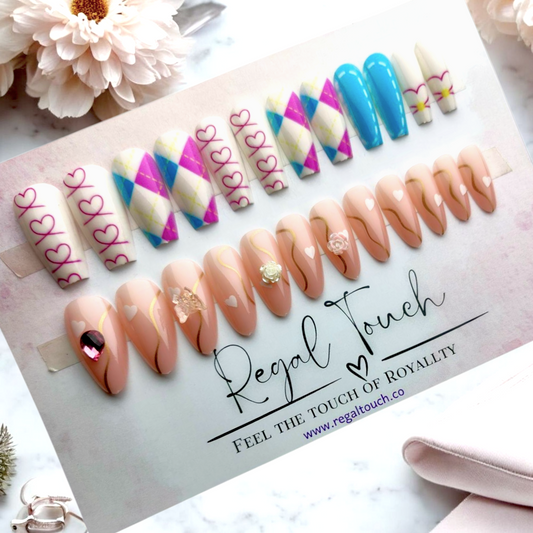 Romantic Heart Nails