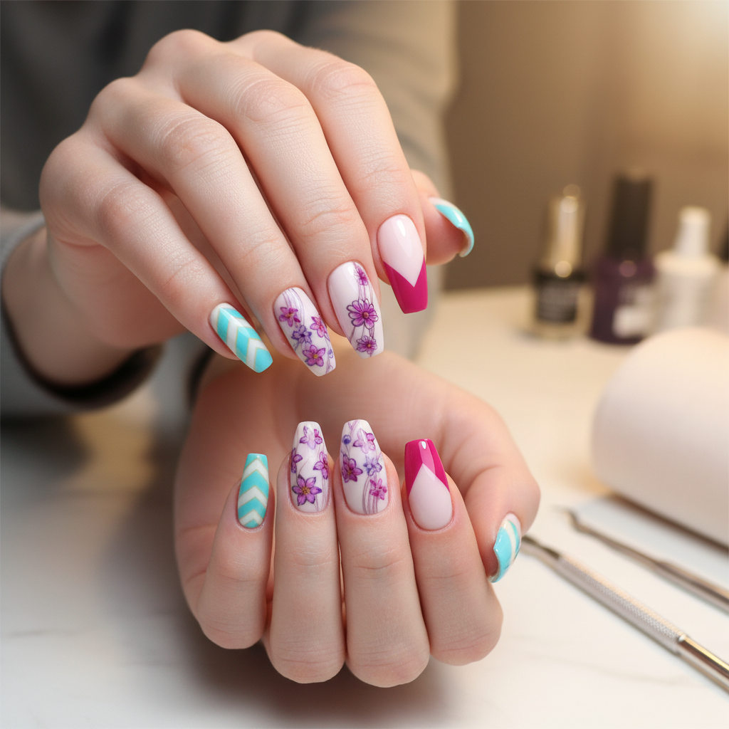 Blooming Smiles Nails