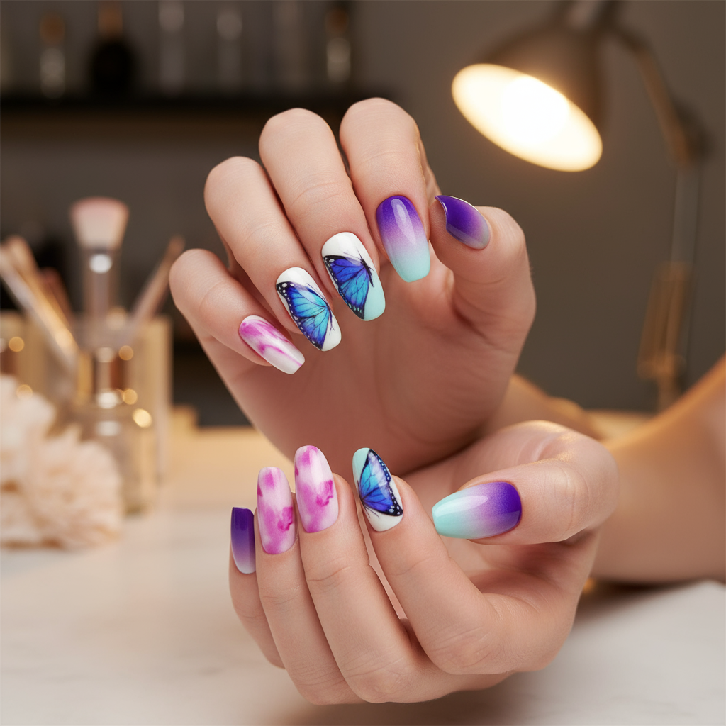 Butterfly Bliss Nails
