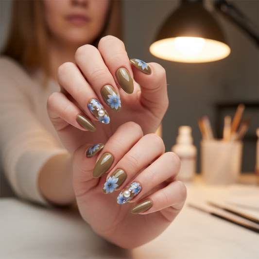 Starry Flutter Nails