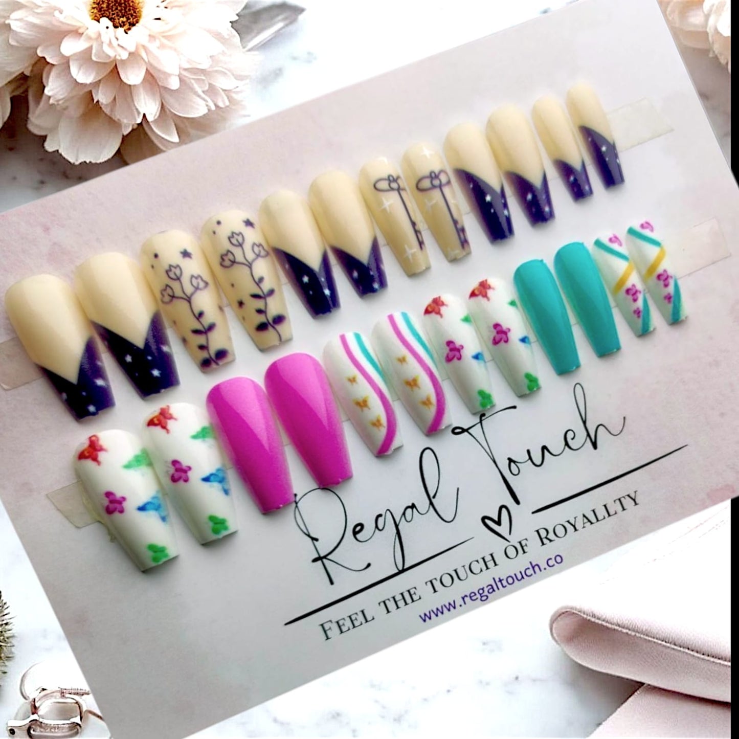 Playful Hearts Nails