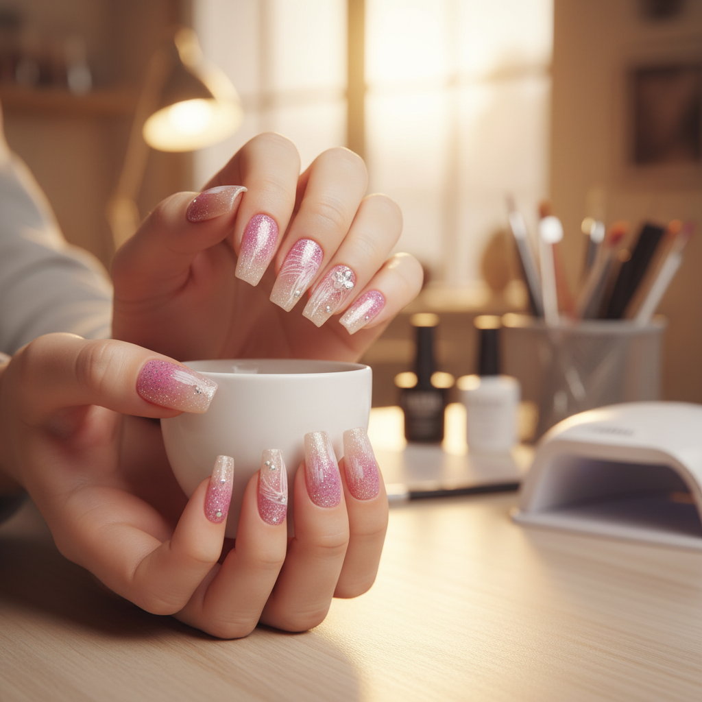 Rose Enchantment Nails