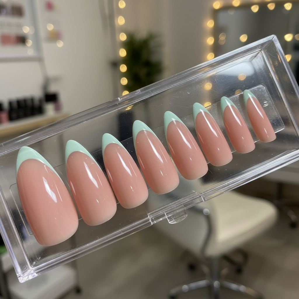 Evergreen Charm Nails