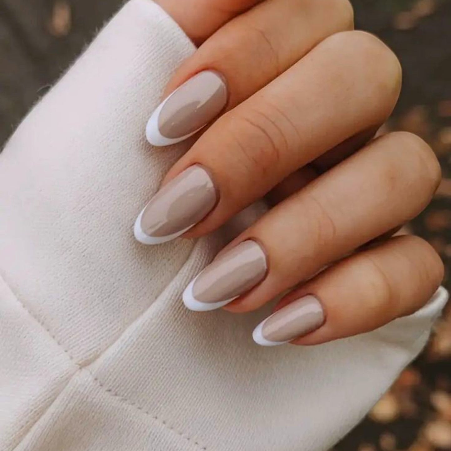 Beige Serenity Nails
