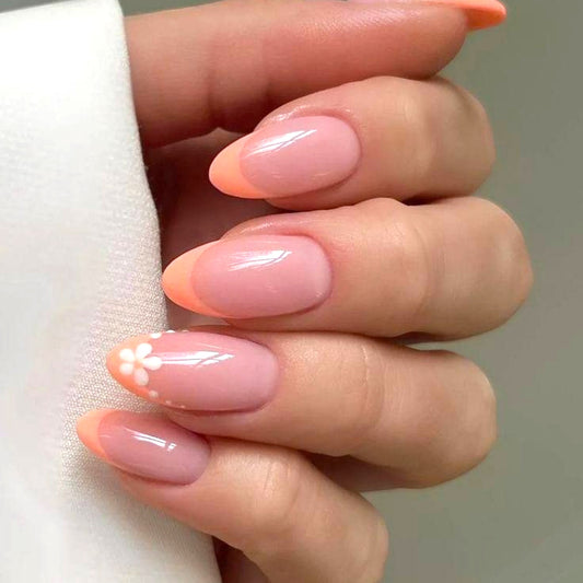 Soft Peach Nails