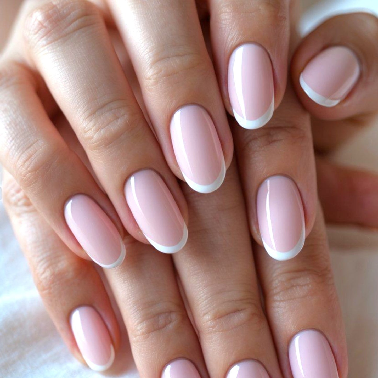 Pink Whisper Nails