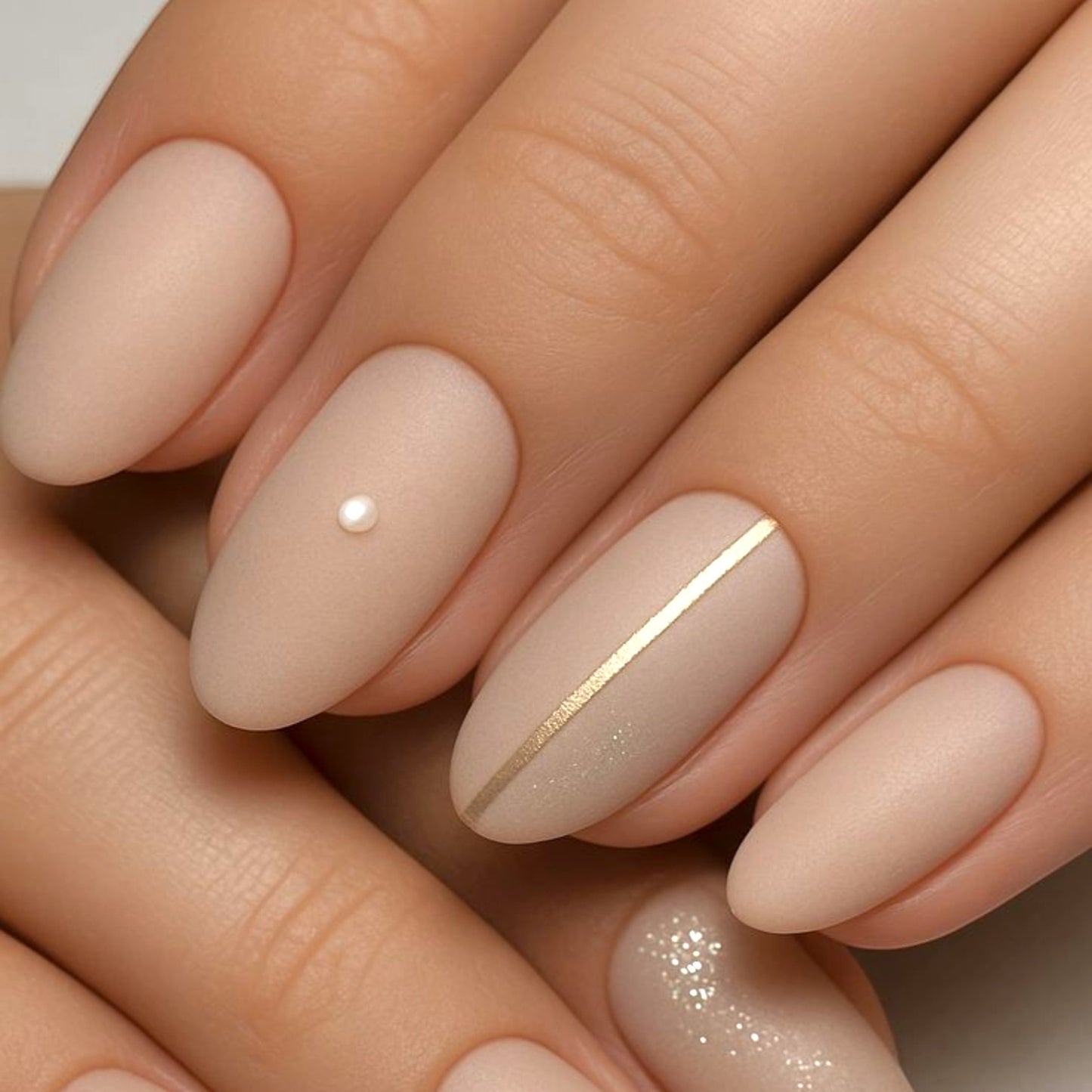 Mocha Charm Nails