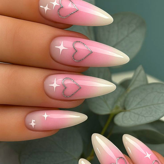 Moonlit Hearts Nails