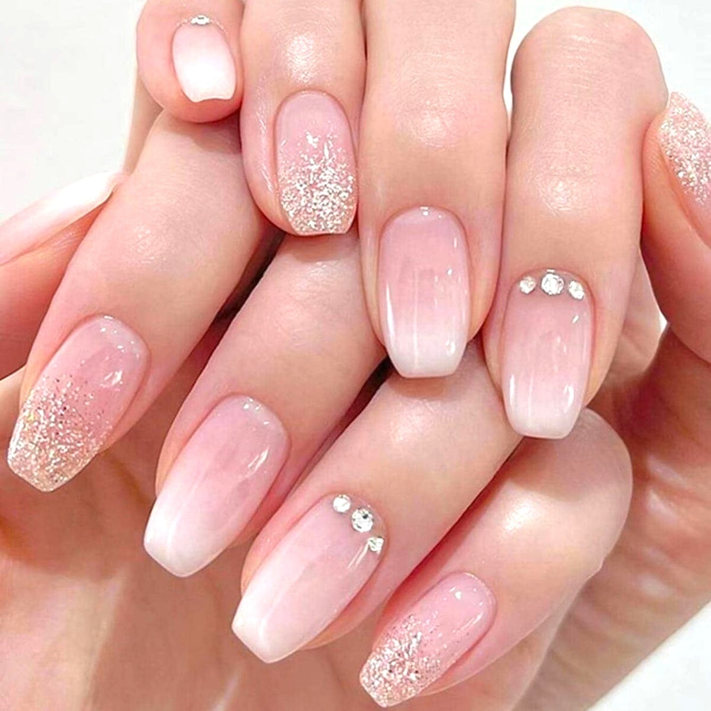 Blush Glam Nails
