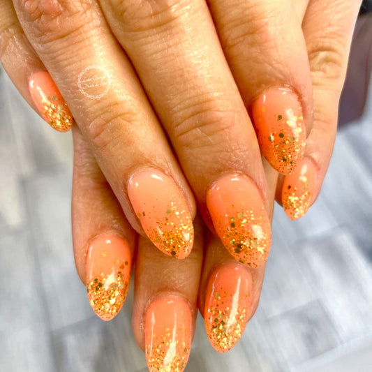 Sunset Flame Nails
